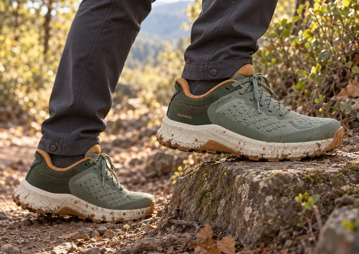 Expedition Trail Low Hands-Free Waterproof - Green/Terracotta