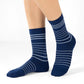 Mid-Calf Compression Socks 18-25 mmHg - Navy