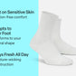 Casual/Dress Diabetic Socks - White