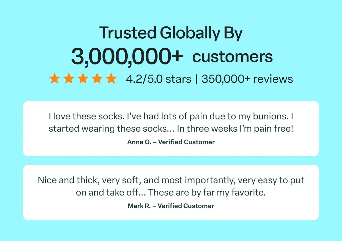 Bunion Relief, Padded Low Cut Socks - Black