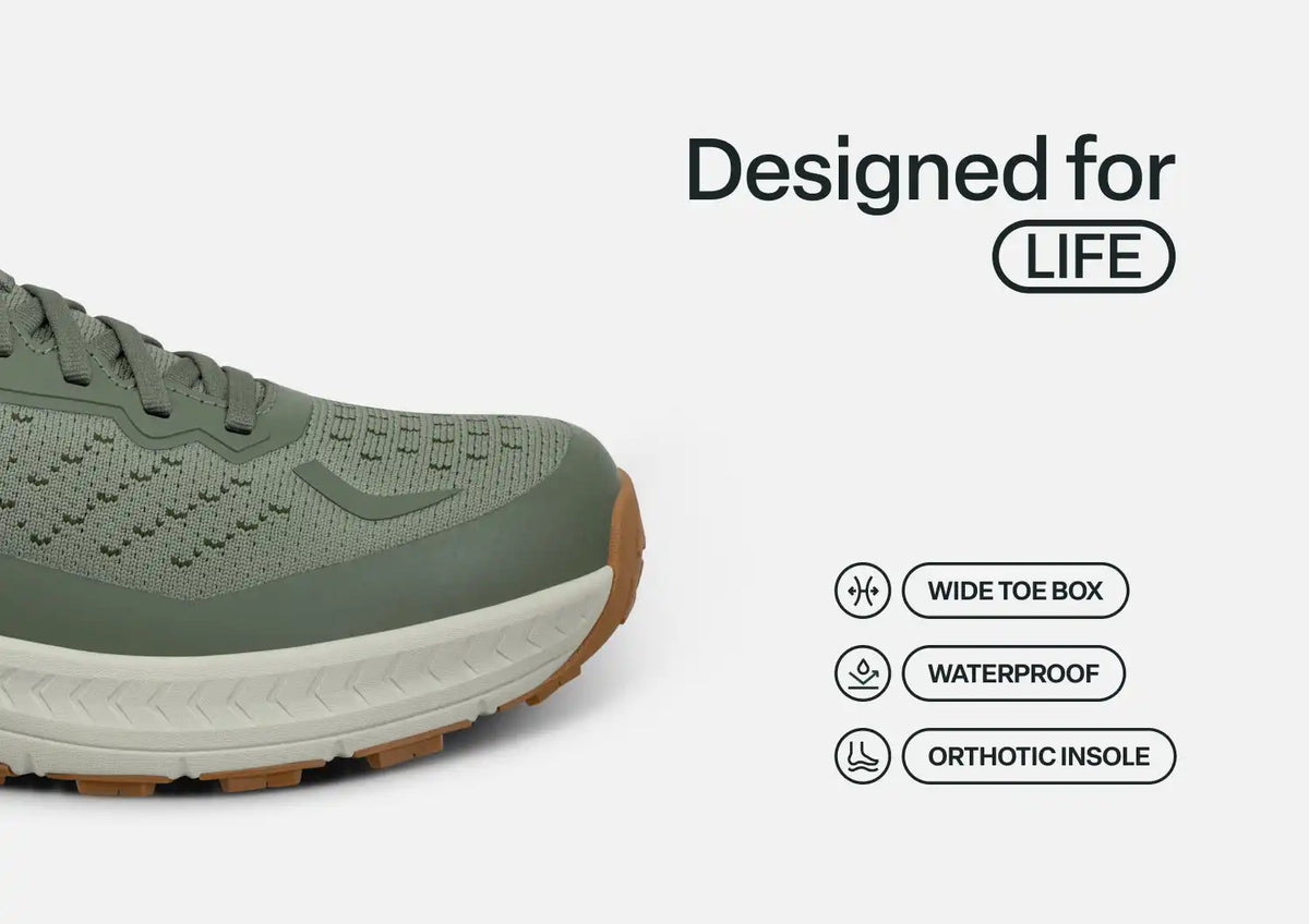 Expedition Trail Low Hands-Free Waterproof - Green/Terracotta