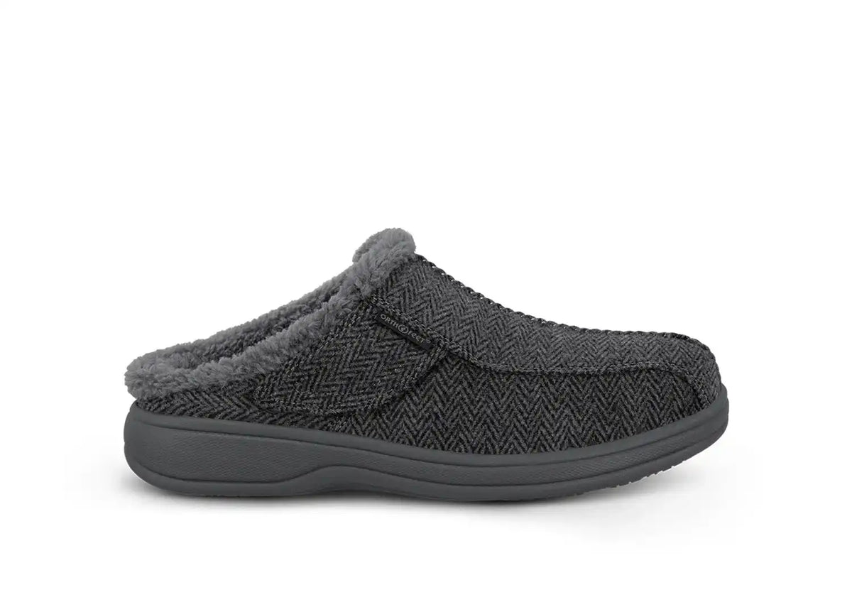 Asheville - Charcoal Herringbone