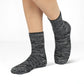 Extra Roomy Socks (Thick) - Black/Gray