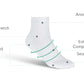 Compression Ankle Socks 20-30 mmHg - White