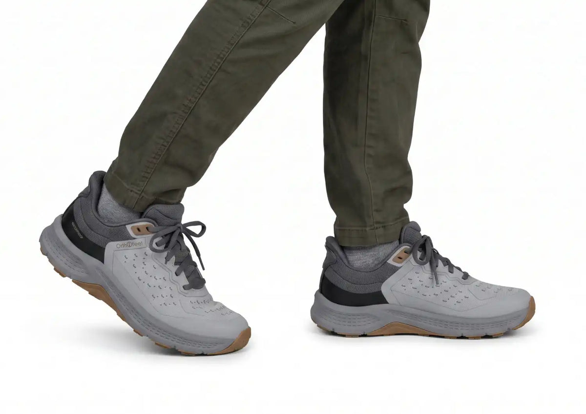 Explorer Trail Low Hands-Free Waterproof - Light Gray/Terracotta