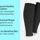 Compression Calf Sleeves Wide 15-20 mmHg - Black