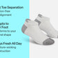 Bunion Relief, Padded Low Cut Socks - White